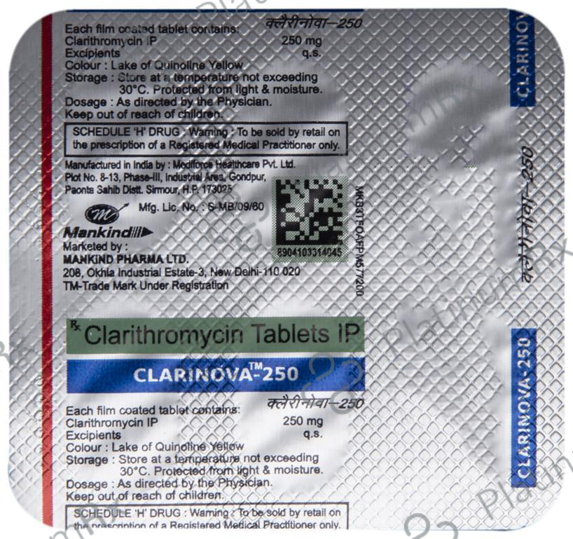 Clarinova 250 Tablet 6 Tablet