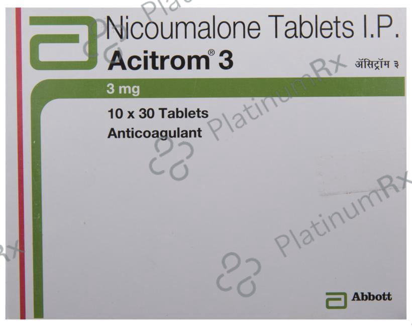 Acitrom 3mg Tablet 30s