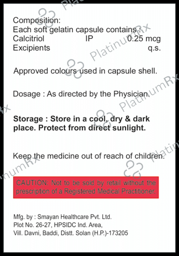 Calcilol 0.25mg Softgel Capsule