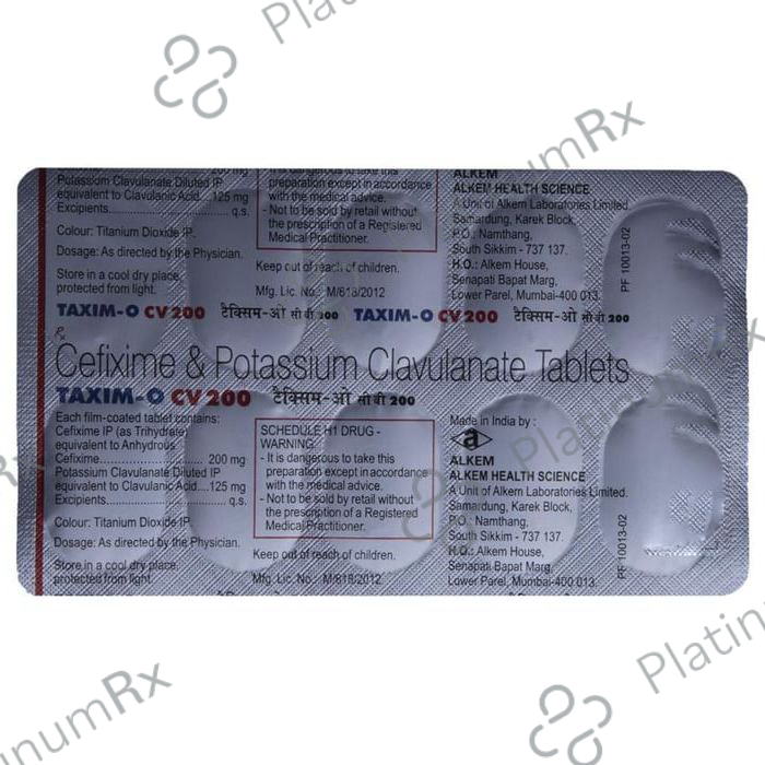 Taxim O CV 200/125mg Tablet 10s