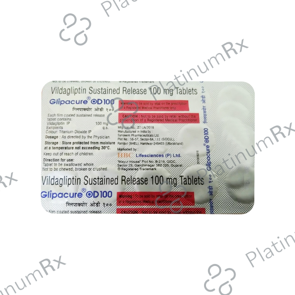 Glipacure OD 100mg Tablet 15s