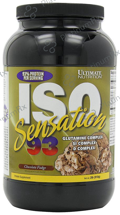 Ultimate Nutrition ISO Sensation 93 Whey Isolate Protein - Flavour Chocolate Fudge Powder 2 lb