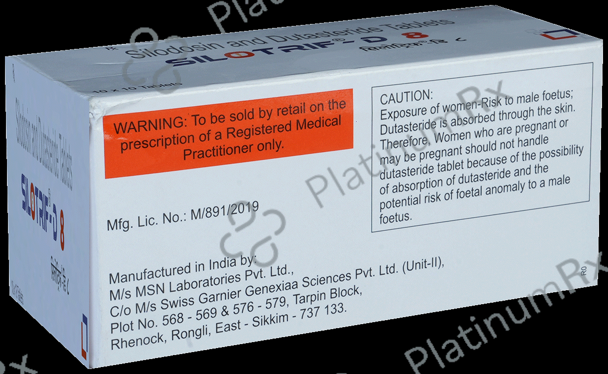 Silotrif D 0.5/8mg Tablet 10s