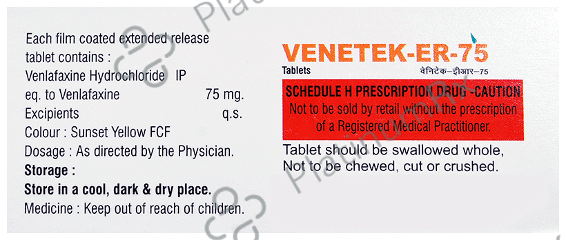 Venetek-ER 75 Tablet