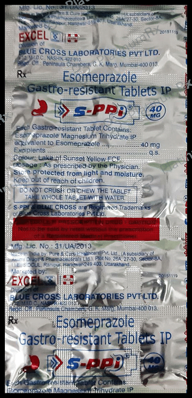 Sppi 40mg Tablet 15 Tablet