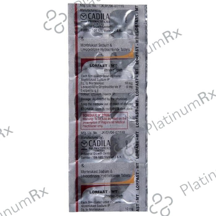 Lorfast MT 5/10mg Tablet 10s