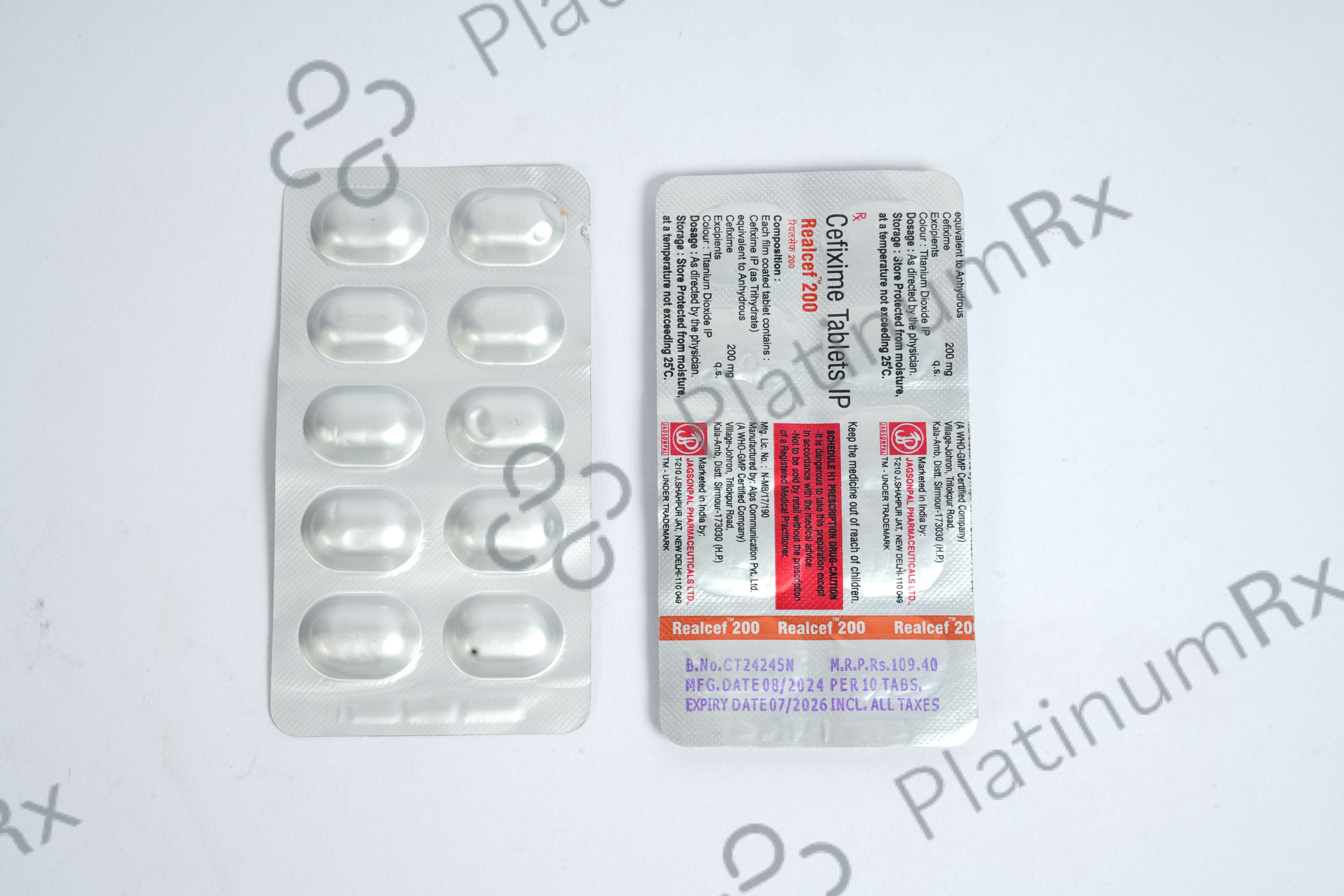 Realcef 200mg/60M Tablet 10s