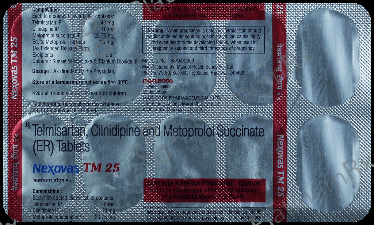 Nexovas TM 10/25/40mg Tablet ER 10s