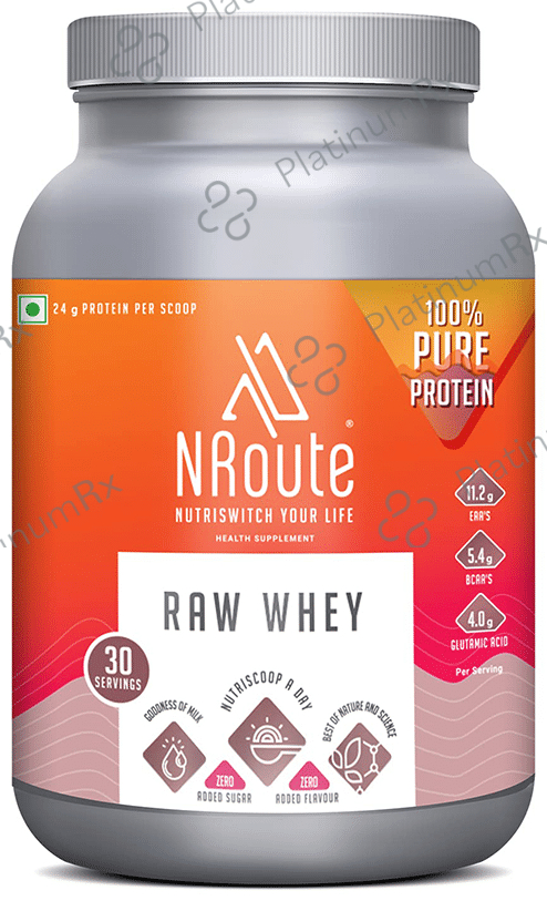 Nroute Raw Whey Protein Powder 909 gm