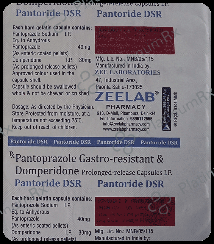 Pantoride-DSR Capsule 15 Capsule PR