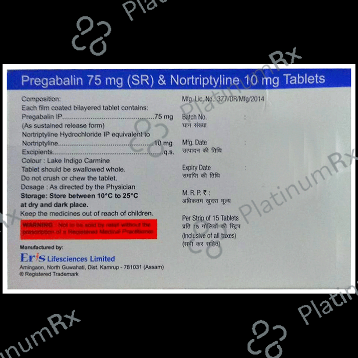 Sonaxa NT 75mg/10mg Tablet