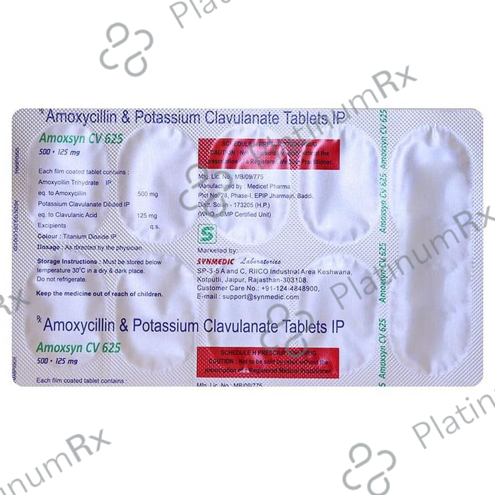 Amoxsyn CV 625 Tablet