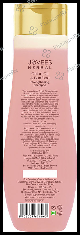 Jovees Onion Oil & Bamboo Strengthening Shampoo