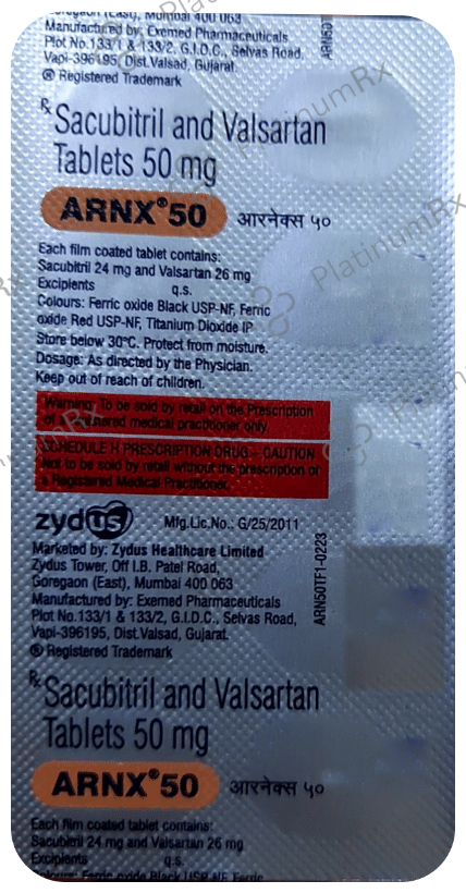 Arnx 50mg Tablet 10s