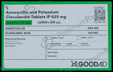 Aidcillin CV 625 Tablet