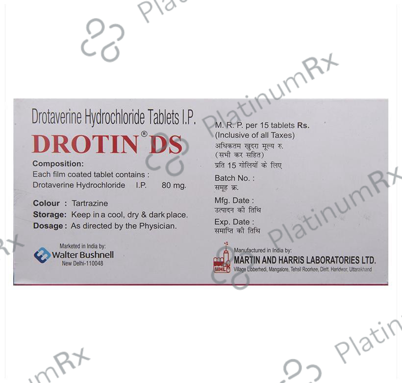 Drotin 80mg DS Tab 15s