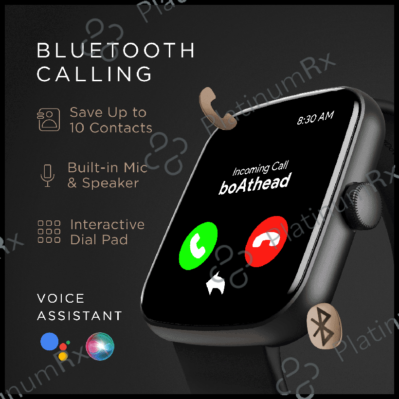 Boat Wave Lynk Voice Smart Watch Active Black