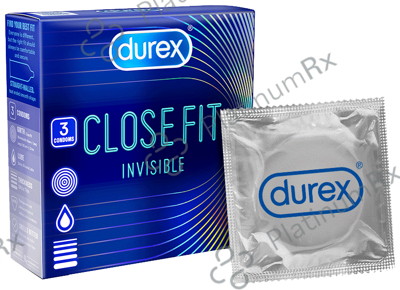 Durex Close Fit Invisible Condom 3 condoms