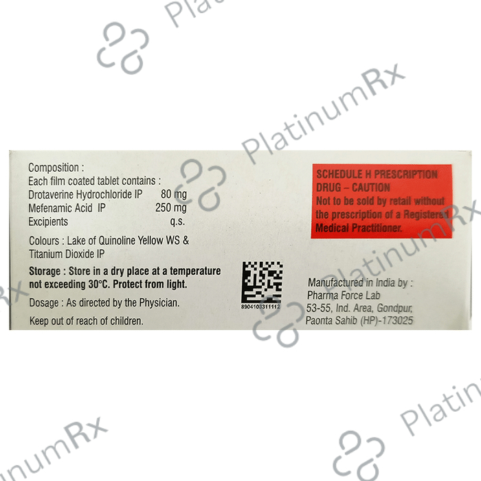Drotikind M 80/250mg Tablet 10s