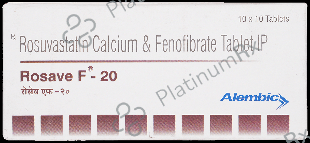 Rosave F 160/20mg Tablet 10s