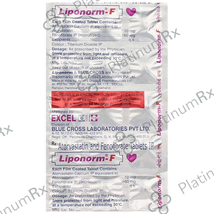 Liponorm F 10/160mg Tablet 15s