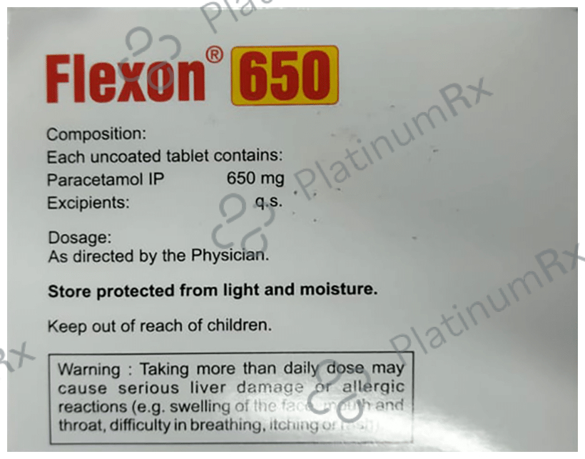 Flexon 650mg Tablet 15s