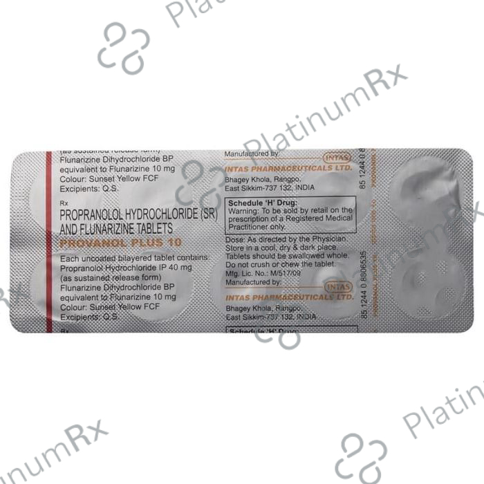 Provanol Plus 40/10mg Tablet 10s