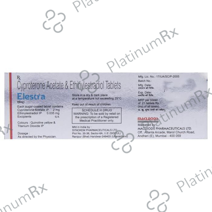 Elestra 2/0.035mg Tablet 21s