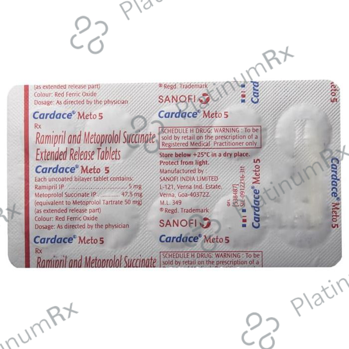 Cardace Meto 5/50mg Tablet ER 10s
