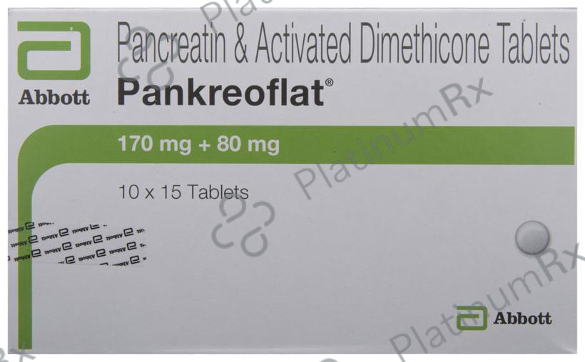 Pankreoflat 170/80mg Tablet 15s