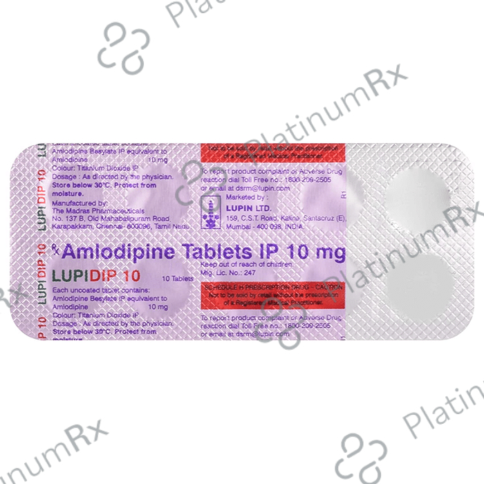 Lupidip 10mg Tablet 10s