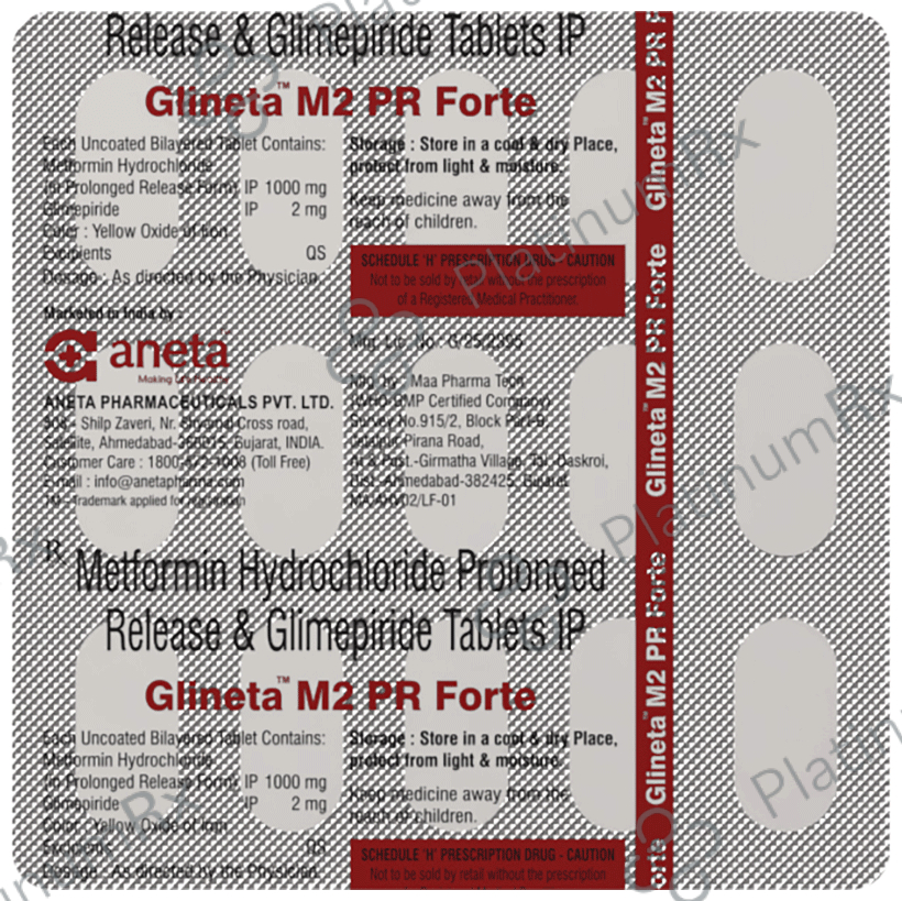 Glineta M 2 PR Forte Tablet