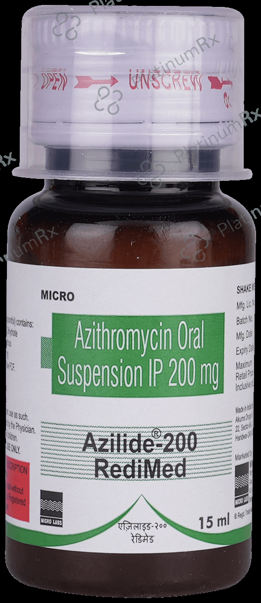 Azilide RediMed 200mg Syrup 15ml