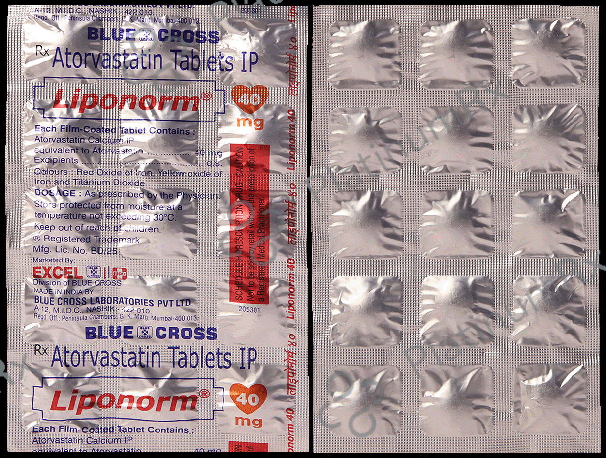 Liponorm 40mg Tablet