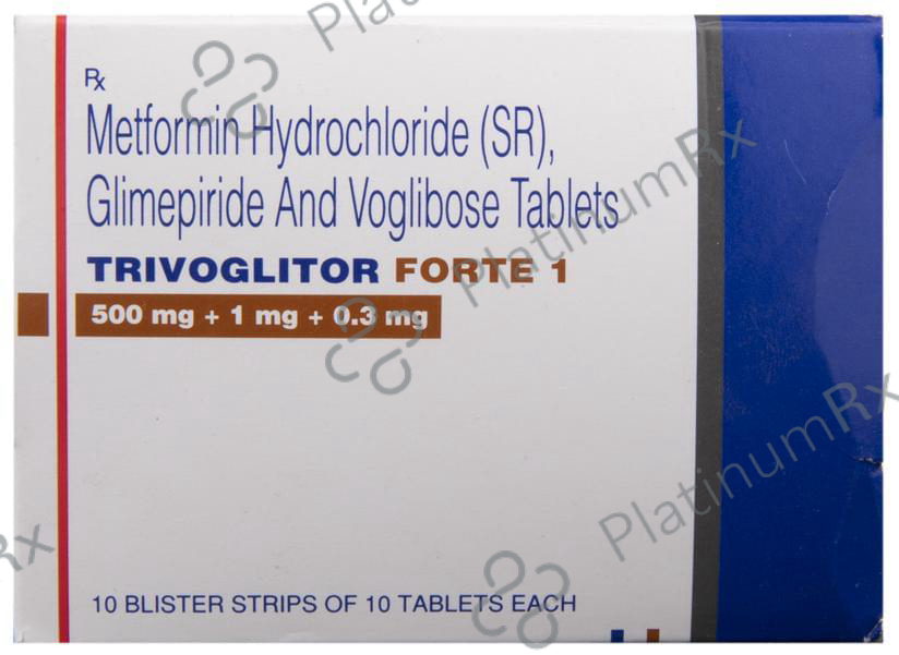 Trivoglitor Forte 1/500/0.3mg Tab SR 10s