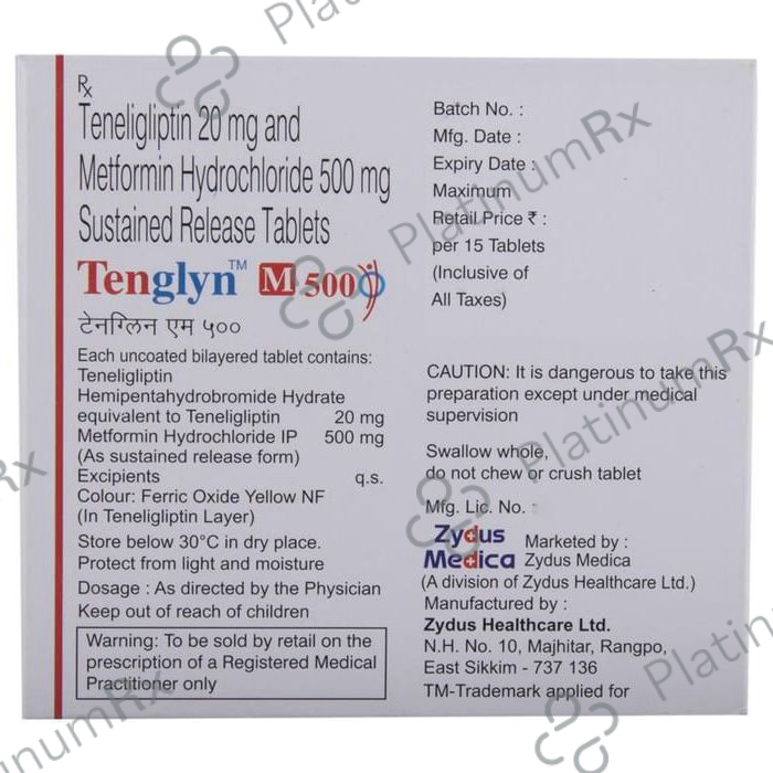 Tenglyn M 500 500/20mg Tablet SR 15s