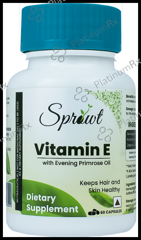 Sprowt Vitamin E Evening Primrose Oil Capsule