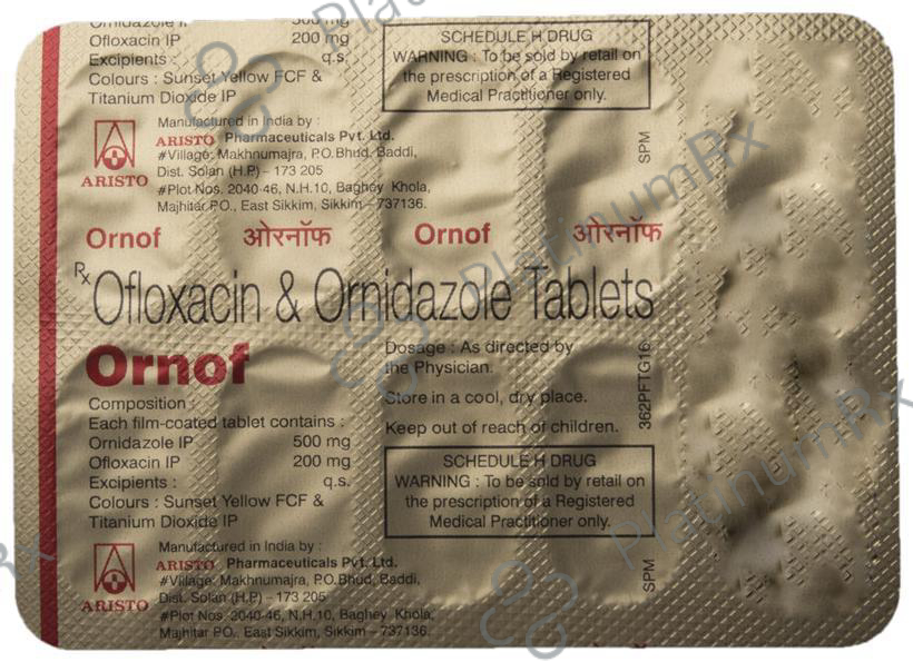 Ornof 200/500mg Tablet 10s
