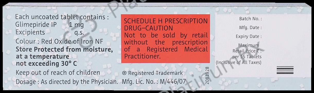 Euglim 1mg Tablet 15s