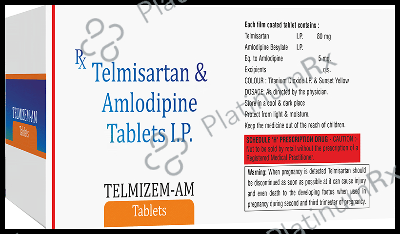Telmizem AM 80mg/5mg Tablet