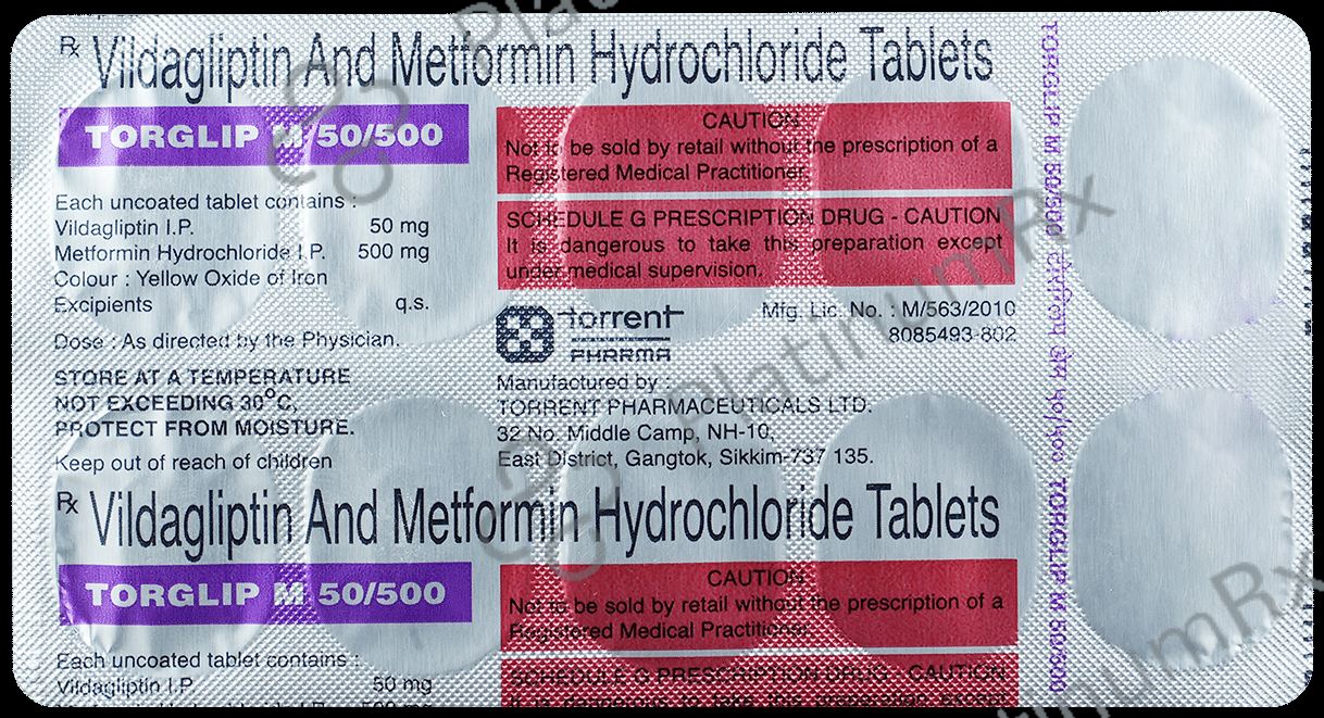 Torglip M 50/500mg Tablet 10s