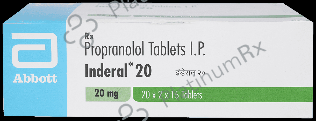 Inderal 20mg Tablet 15s