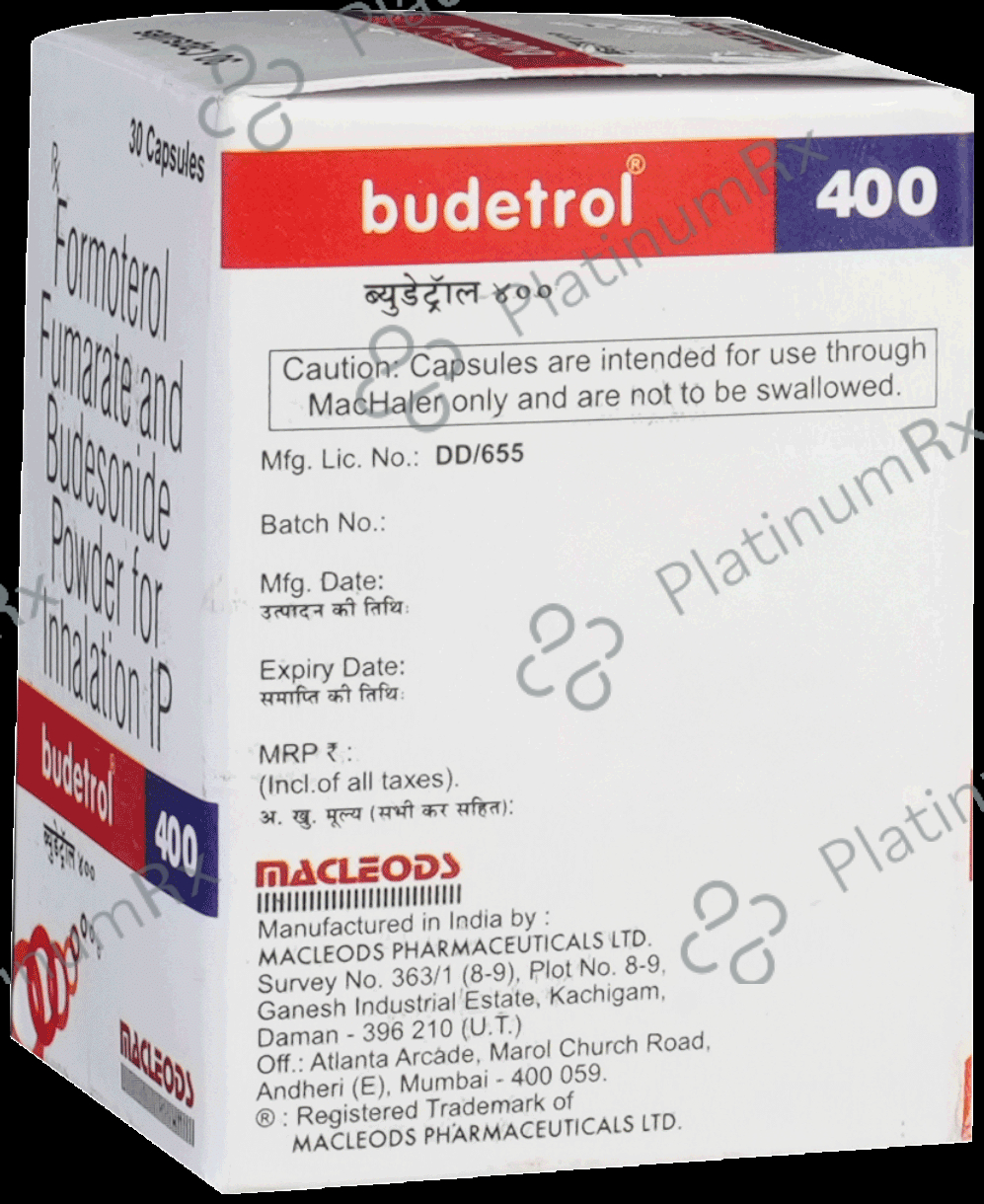 Budetrol 400/6mcg Rotacap 30s