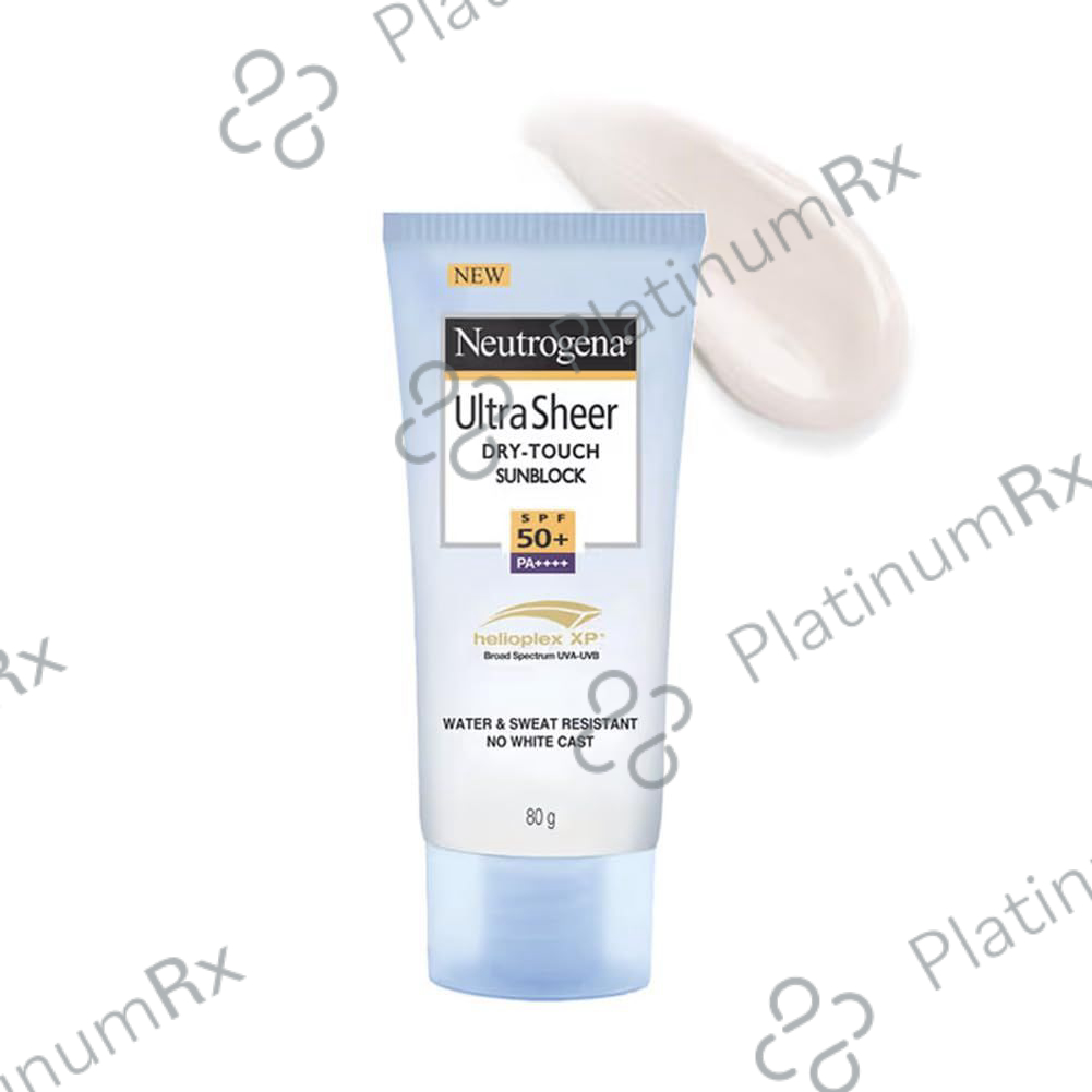 Neutrogena Ultra Sheer Dry Touch Sunblock Sunscreen SPF 50+, PA+++ Lotion 80gm