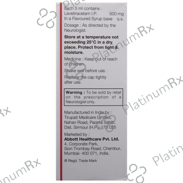 Levesam 500mg Oral Solution 100ml