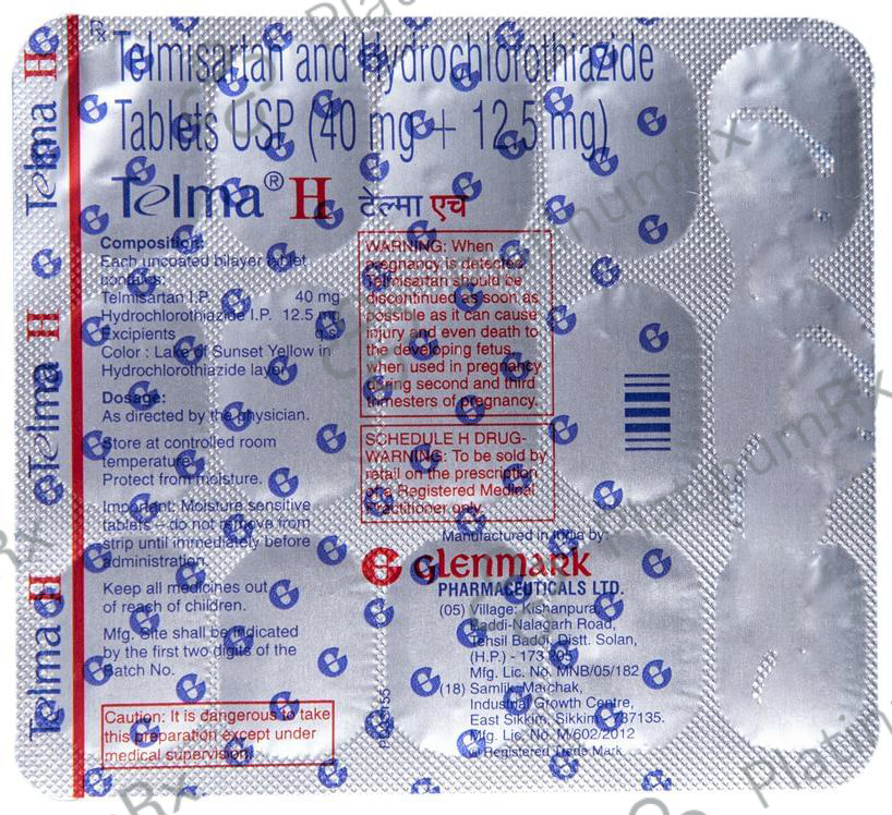 Telma H 40/12.5mg Tablet 15s