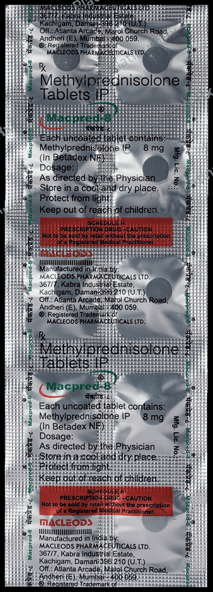 Macpred 8mg Tablet 10s