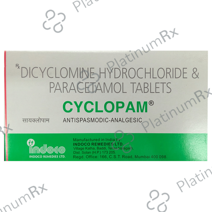 Cyclopam 20/500mg Tablet 20s