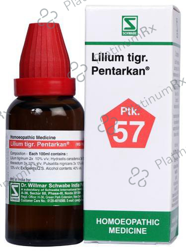 Dr Willmar Schwabe India Lilium Tigr. Pentarkan Ptk 57 Drop