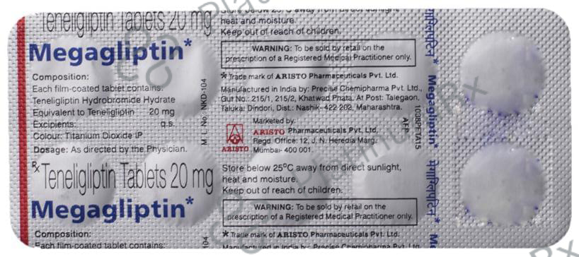 Megagliptin 20mg Tablet 10s